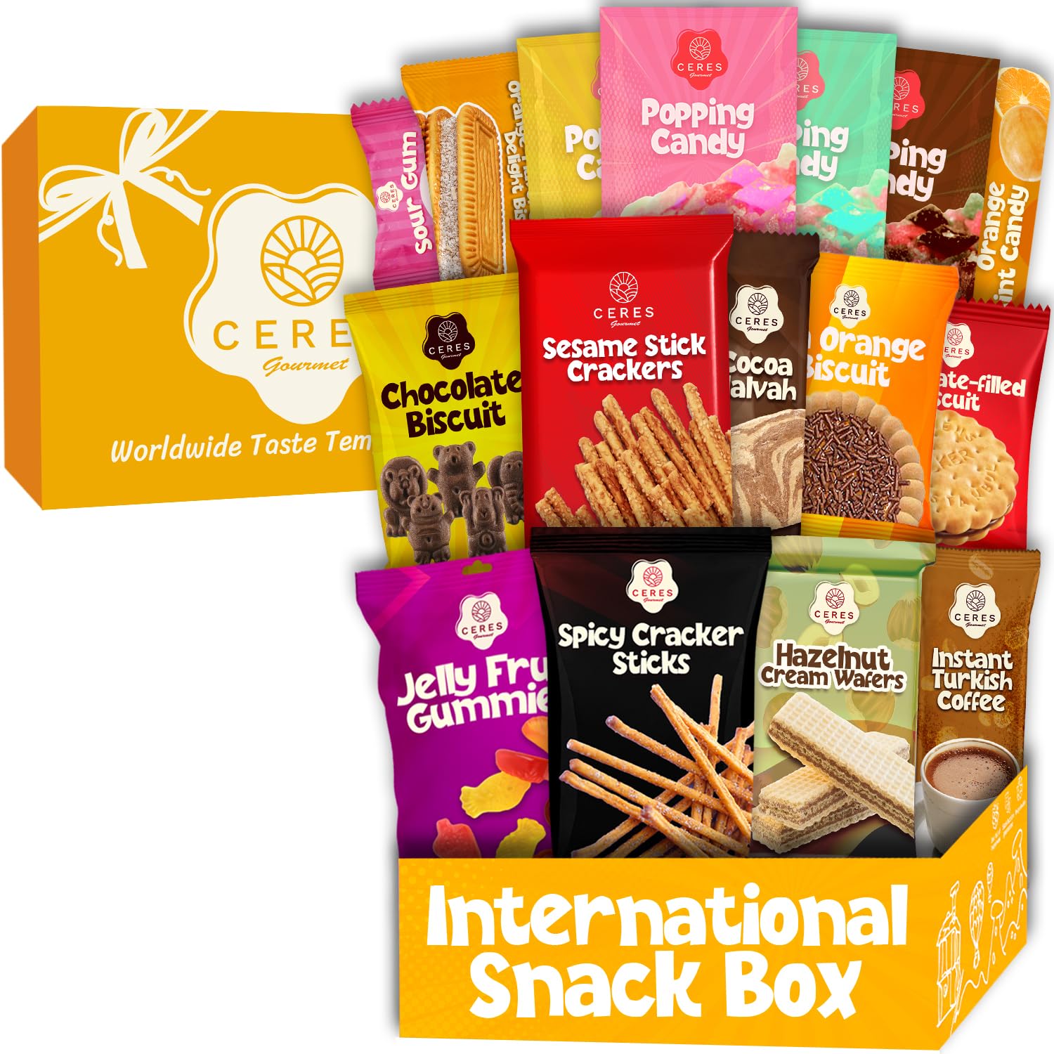International Exotic Snack Box Variety Pack, Count Premium Foreign Rare Snack Food Gifts for Fun, Mystery Box of Snacks, European Snacks for Adults and Kids (Mini) - Fresh Hearth