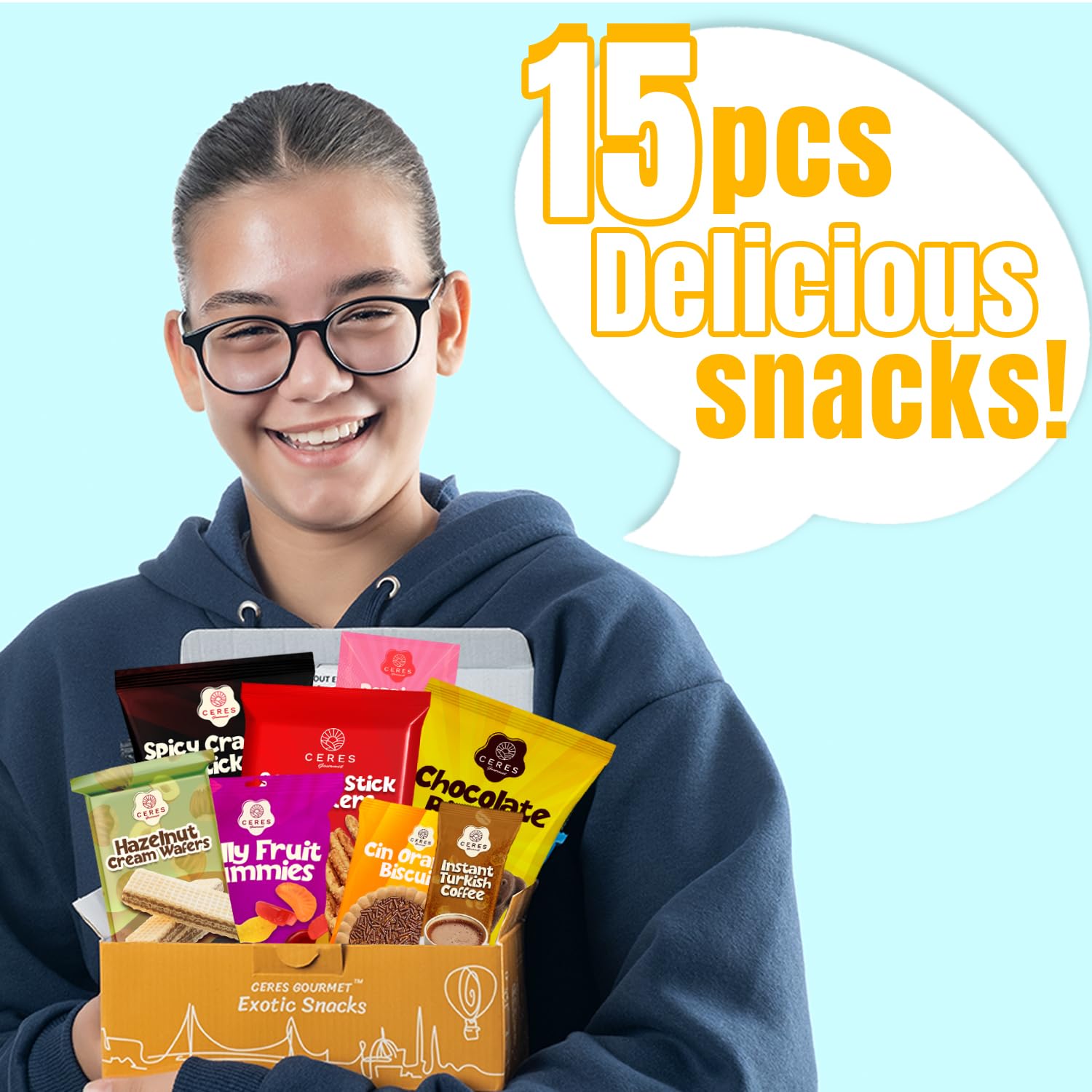 International Exotic Snack Box Variety Pack, Count Premium Foreign Rare Snack Food Gifts for Fun, Mystery Box of Snacks, European Snacks for Adults and Kids (Mini) - Fresh Hearth