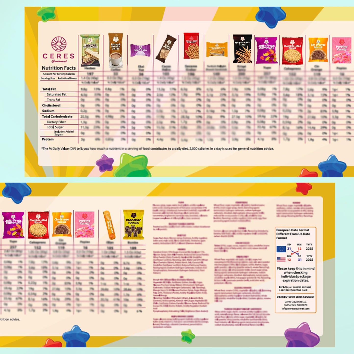 International Exotic Snack Box Variety Pack, Count Premium Foreign Rare Snack Food Gifts for Fun, Mystery Box of Snacks, European Snacks for Adults and Kids (Mini) - Fresh Hearth