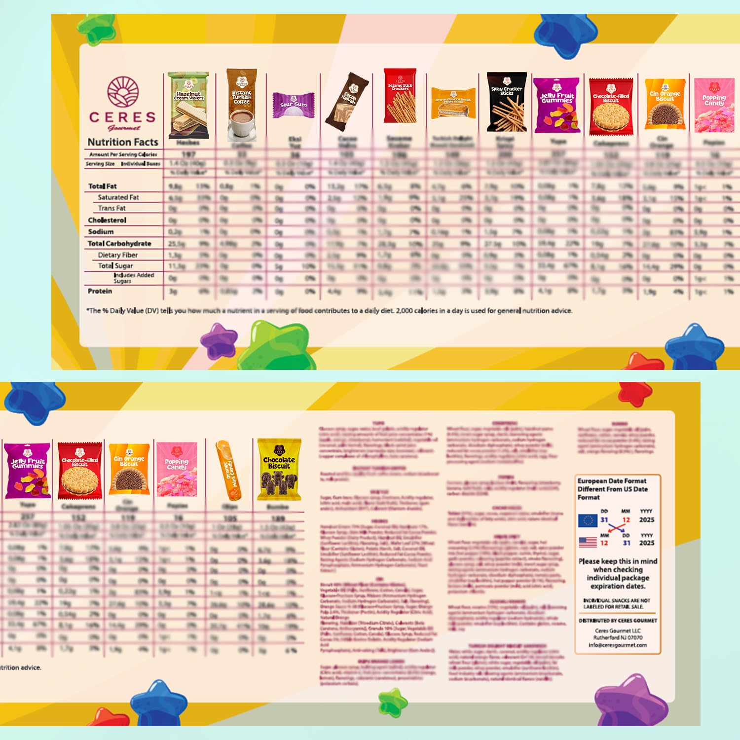 International Exotic Snack Box Variety Pack, Count Premium Foreign Rare Snack Food Gifts for Fun, Mystery Box of Snacks, European Snacks for Adults and Kids (Mini) - Fresh Hearth