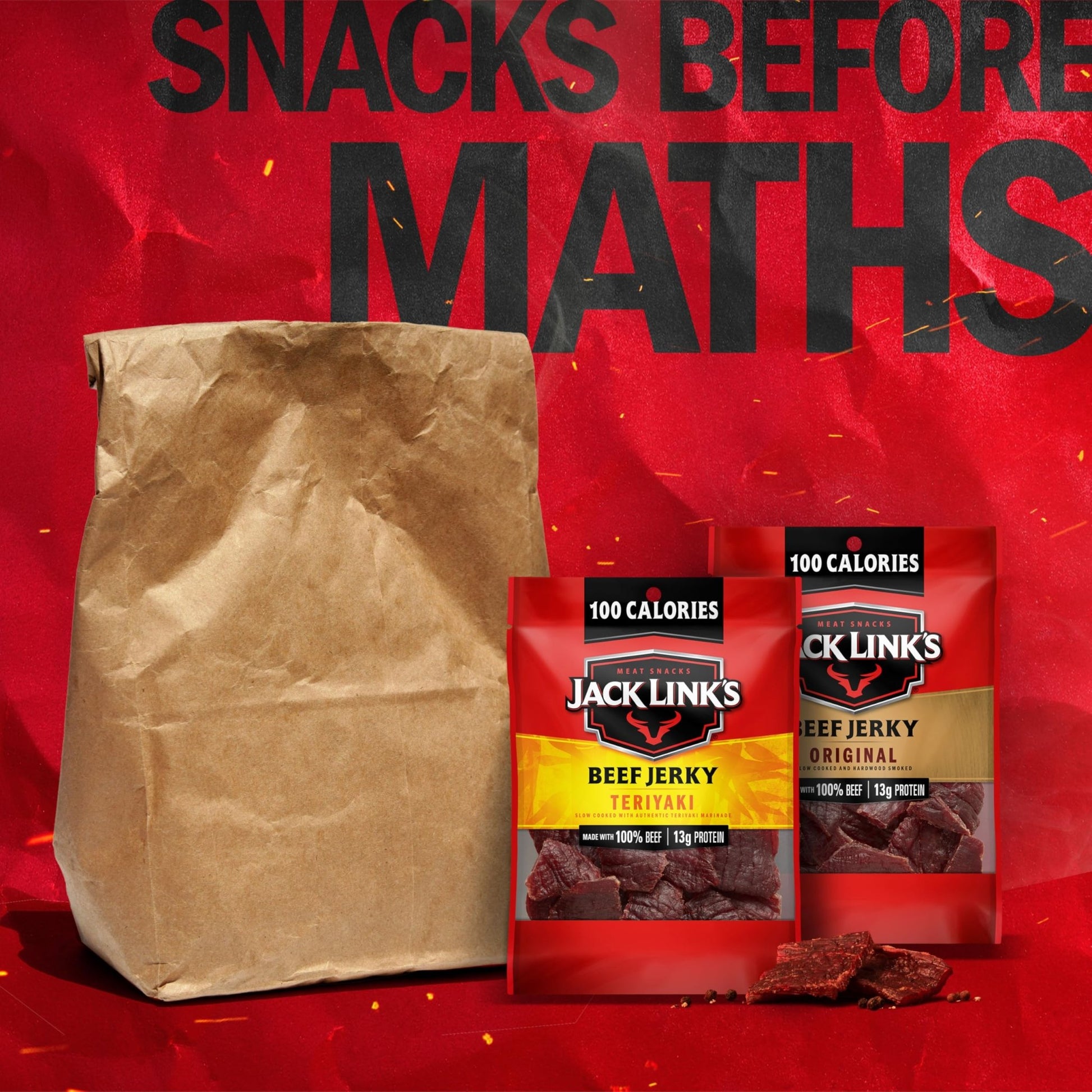 Jack Link's Beef Jerky Variety Pack - Includes Original and Teriyaki Jerky, Bulk Protein Snack Pack, Good Source of Protein, Meat Snacks Made with 100% Beef, Individual Bags - 1.25 Oz (Pack of 9) - Fresh Hearth