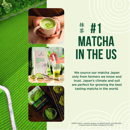 Jade Leaf Matcha Organic Café Style Sweetened Matcha Latte Premium Barista Crafted Mix - Original - Authentically Japanese (5.3 Ounce Pouch) - Fresh Hearth