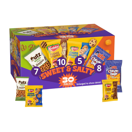 Keebler Cookies and Crackers, Variety Pack, 30 Ct. (Pack of 1) - Fresh Hearth