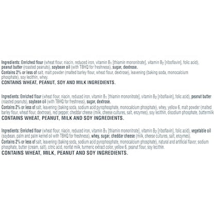 Keebler Sandwich Crackers, Lunch Snacks, Variety Pack (45 Packs) - Fresh Hearth