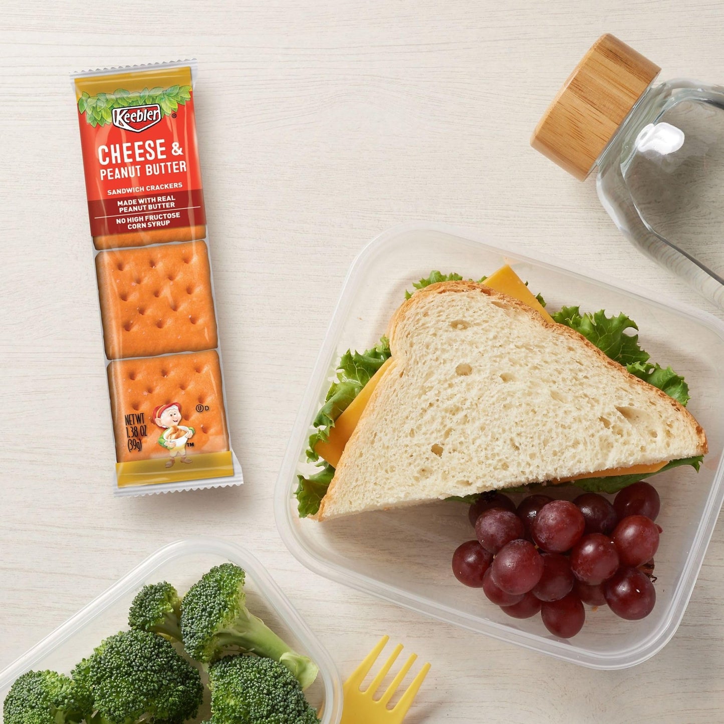 Keebler Sandwich Crackers, Lunch Snacks, Variety Pack (45 Packs) - Fresh Hearth