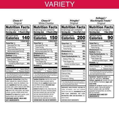 Kellogg's Snacks, Lunch Snacks, Kids Snacks, Mega Pack, Variety Pack, 30.1oz Box (30 Packs) - Fresh Hearth