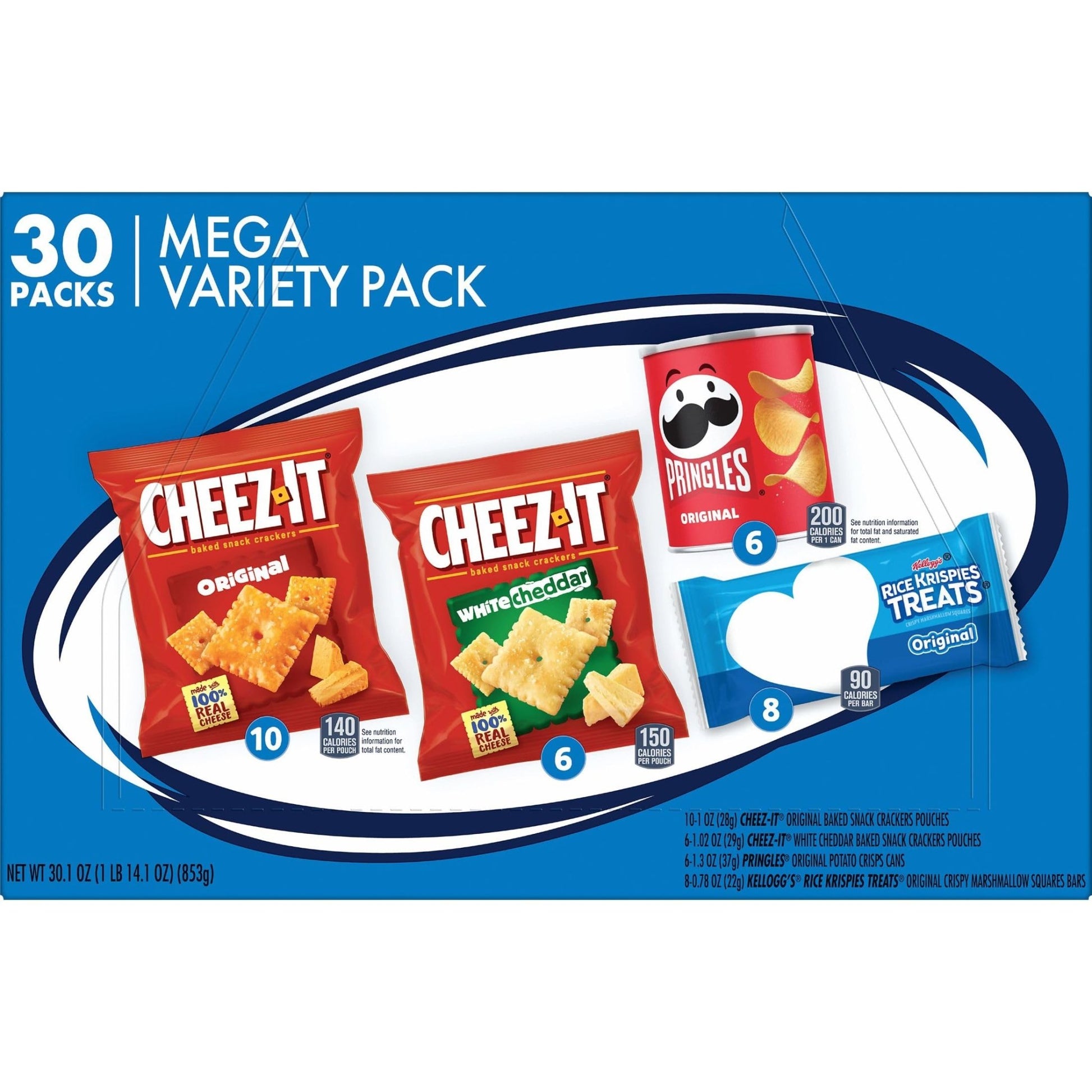 Kellogg's Snacks, Lunch Snacks, Kids Snacks, Mega Pack, Variety Pack, 30.1oz Box (30 Packs) - Fresh Hearth