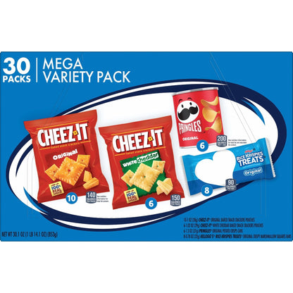 Kellogg's Snacks, Lunch Snacks, Kids Snacks, Mega Pack, Variety Pack, 30.1oz Box (30 Packs) - Fresh Hearth