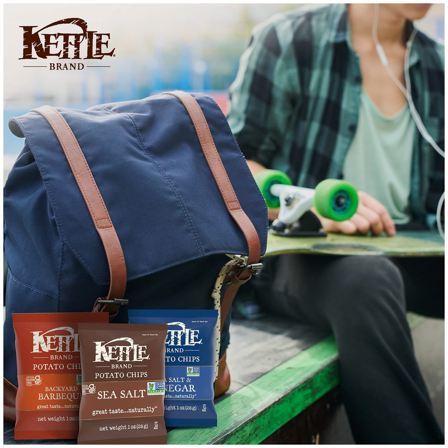 Kettle Brand Potato Chips Variety Pack, 1 Oz, 20 Ct - Fresh Hearth