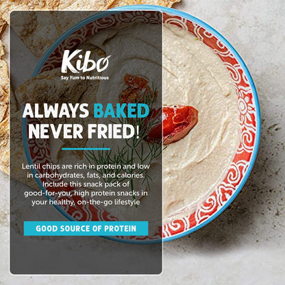 Kibo Chickpea Chips 3 Flavor Variety Pack - High Protein - Fiber, Plant - Based, Gluten - Free, Non - GMO, Vegan, Made with Real Veggies - 1 oz, 12 Pack - Fresh Hearth