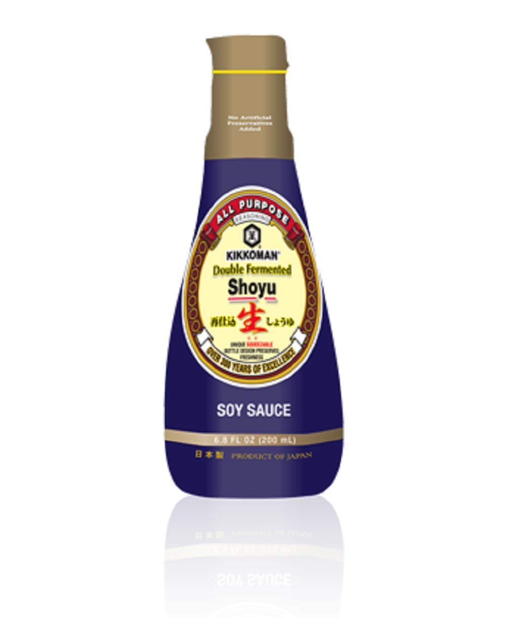 Kikkoman Double Fermented Soy Sauce, Brown, 6.8 Fl Oz - Fresh Hearth