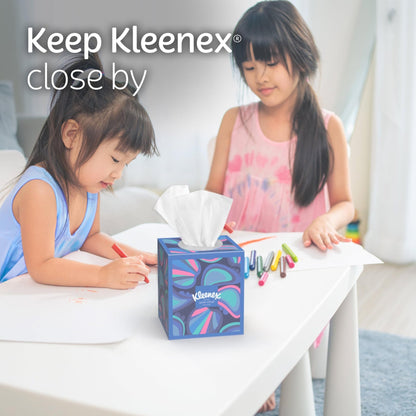 Kleenex Anti - Viral Facial Tissues, 6 Cube Boxes, 55 Tissues per Box, 3 - Ply (330 Total), Packaging May Vary - Fresh Hearth