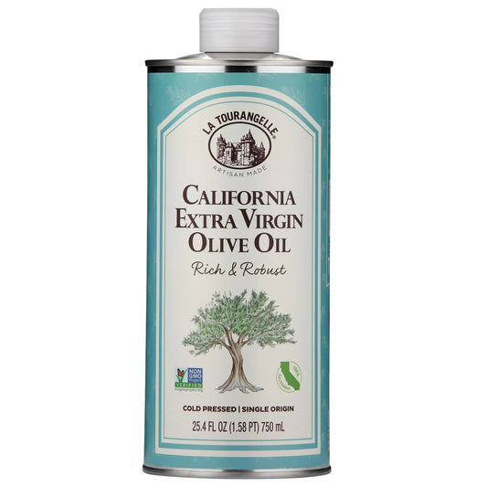 La Tourangelle California Extra Virgin Olive Oil, Cold - Pressed High Antioxidant Olives Single Origin from California, 25.4 Fl Oz - Fresh Hearth