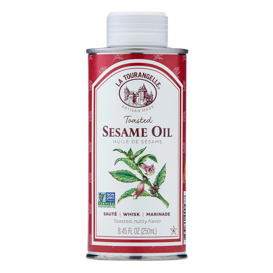 La Tourangelle, Toasted Sesame Oil, Great for Cooking, Add to Noodles, Stir - Fry, Vegetables, Vinaigrettes, and Marinades, 8.45 Fl Oz - Fresh Hearth