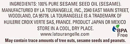 La Tourangelle, Toasted Sesame Oil, Great for Cooking, Add to Noodles, Stir - Fry, Vegetables, Vinaigrettes, and Marinades, 8.45 Fl Oz - Fresh Hearth