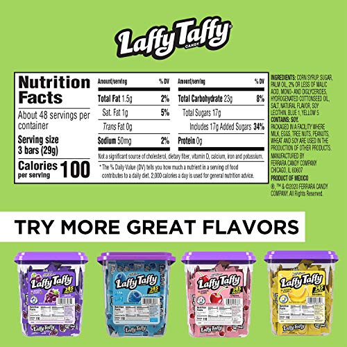 Laffy Taffy Candy, Sour Fruits Flavor, 145 Pieces - Fresh Hearth