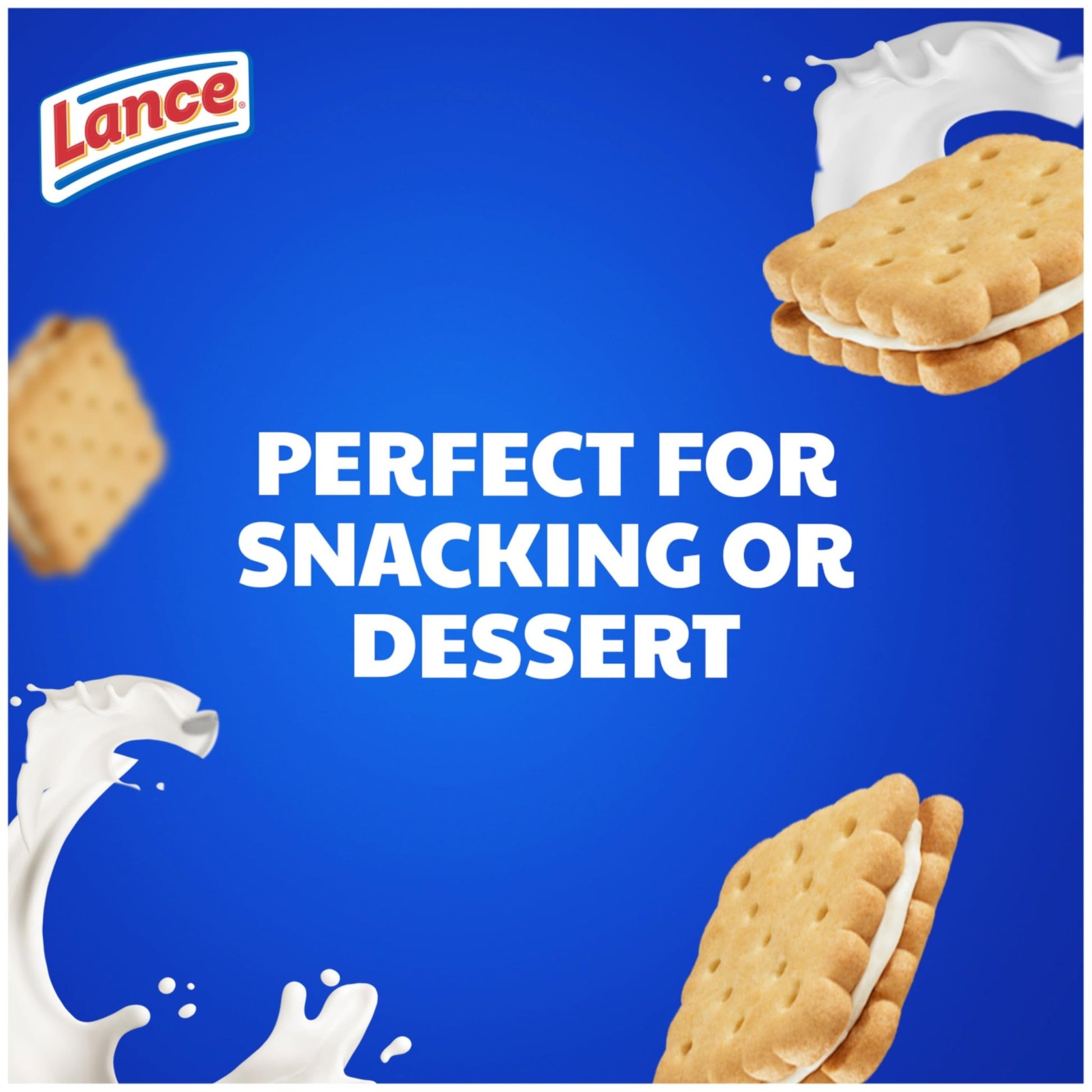 Lance Sandwich Cookies, Nekot Vanilla Creme, 10 Individually Wrapped Packs, 6 Sandwiches Each - Fresh Hearth
