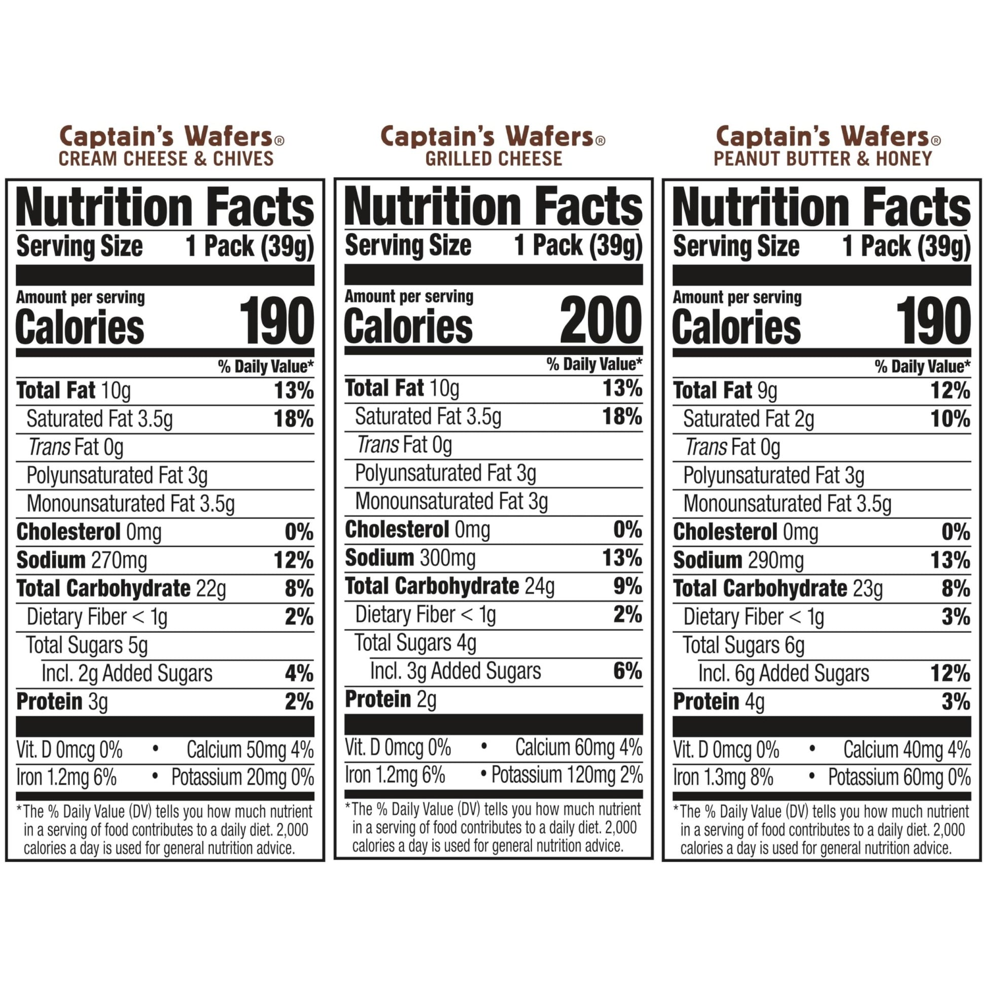 Lance Sandwich Crackers, Captain's Wafers, Variety Pack, 10 Individual Packs, 6 Sandwiches Each - Fresh Hearth
