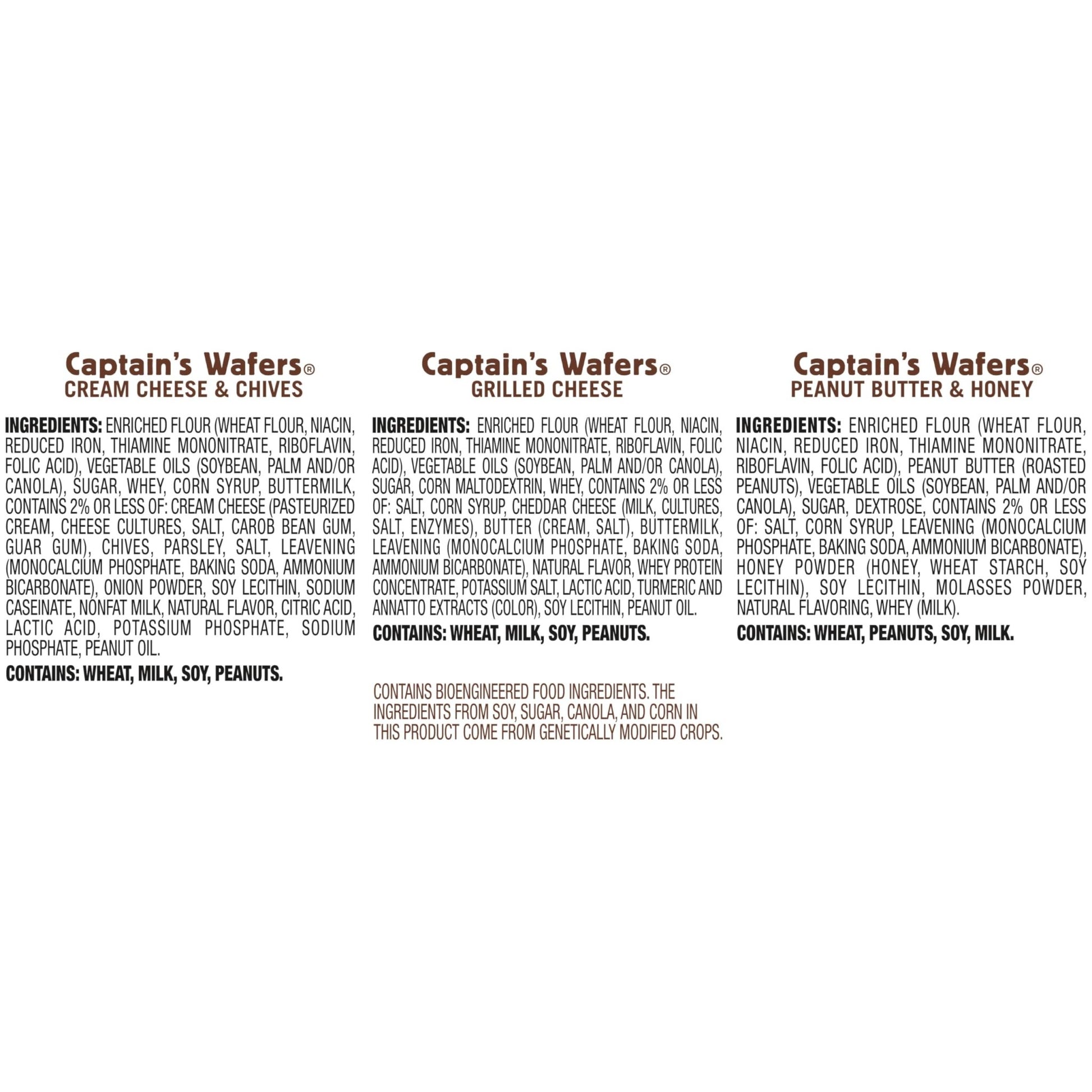 Lance Sandwich Crackers, Captain's Wafers, Variety Pack, 10 Individual Packs, 6 Sandwiches Each - Fresh Hearth