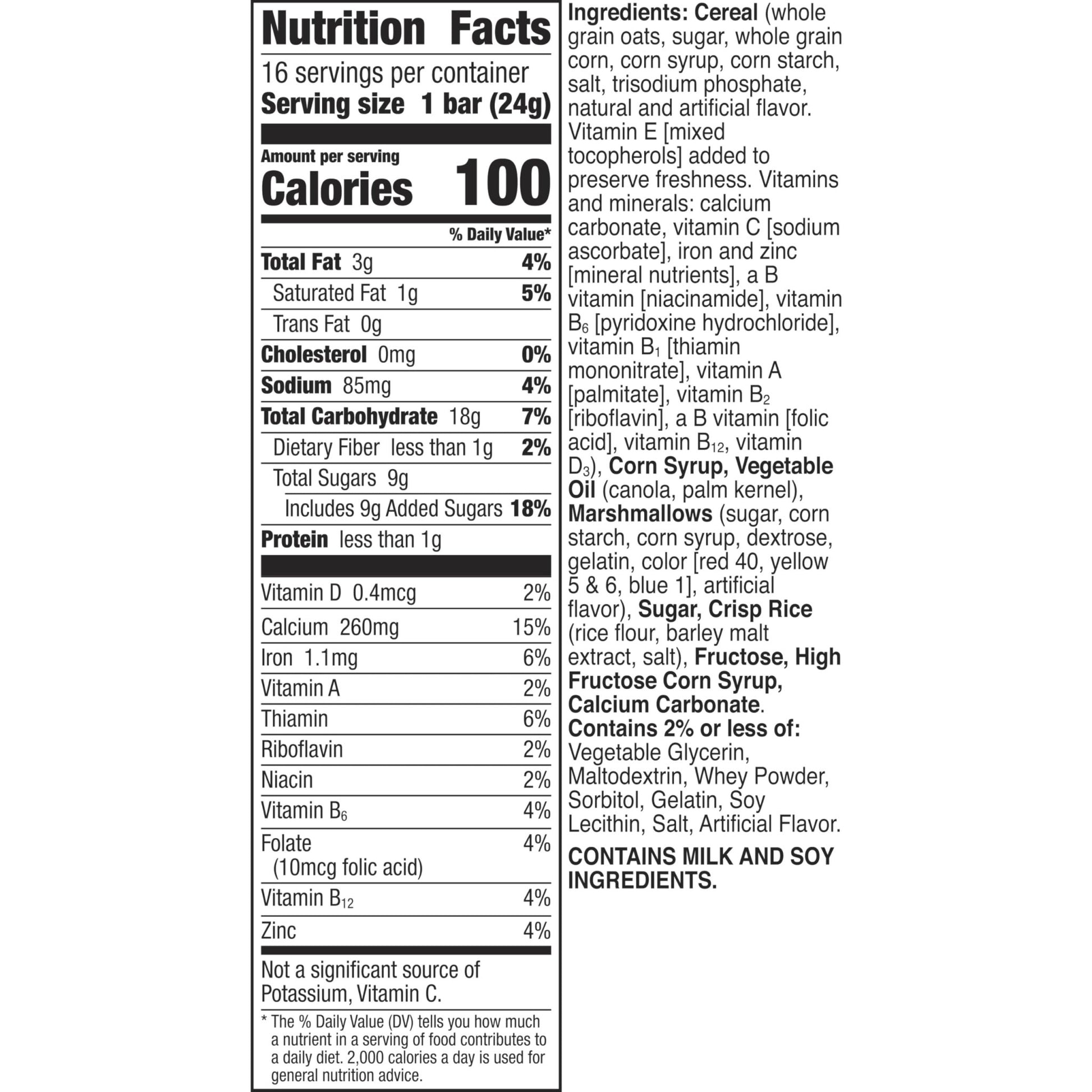 Lucky Charms Breakfast Cereal Treat Bars, Snack Bars, Value Pack, 16 ct - Fresh Hearth