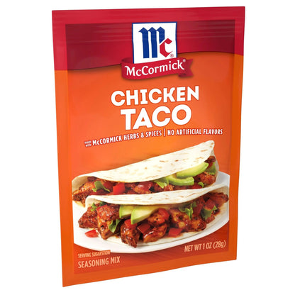 McCormick Chicken Taco Seasoning Mix, 1 oz (Pack of 12) - Fresh Hearth