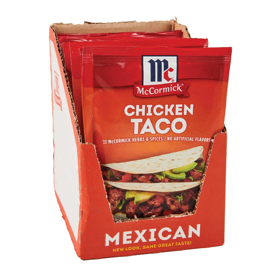 McCormick Chicken Taco Seasoning Mix, 1 oz (Pack of 12) - Fresh Hearth