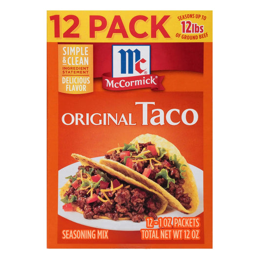 McCormick taco seasoning Original Taco Seasoning Mix, 12 oz - Fresh Hearth
