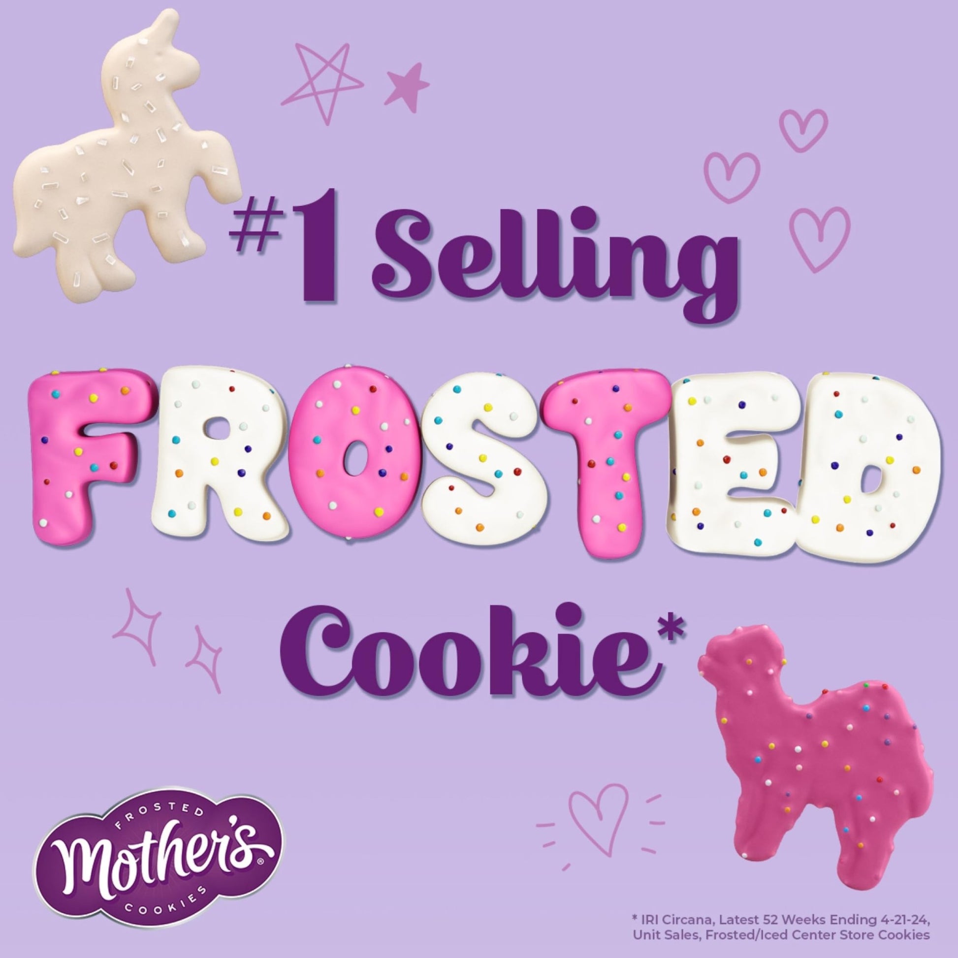 Mother's Sparkling Mythical Creatures Cookies, 1 oz Individual Bags, 12 Count - Fresh Hearth