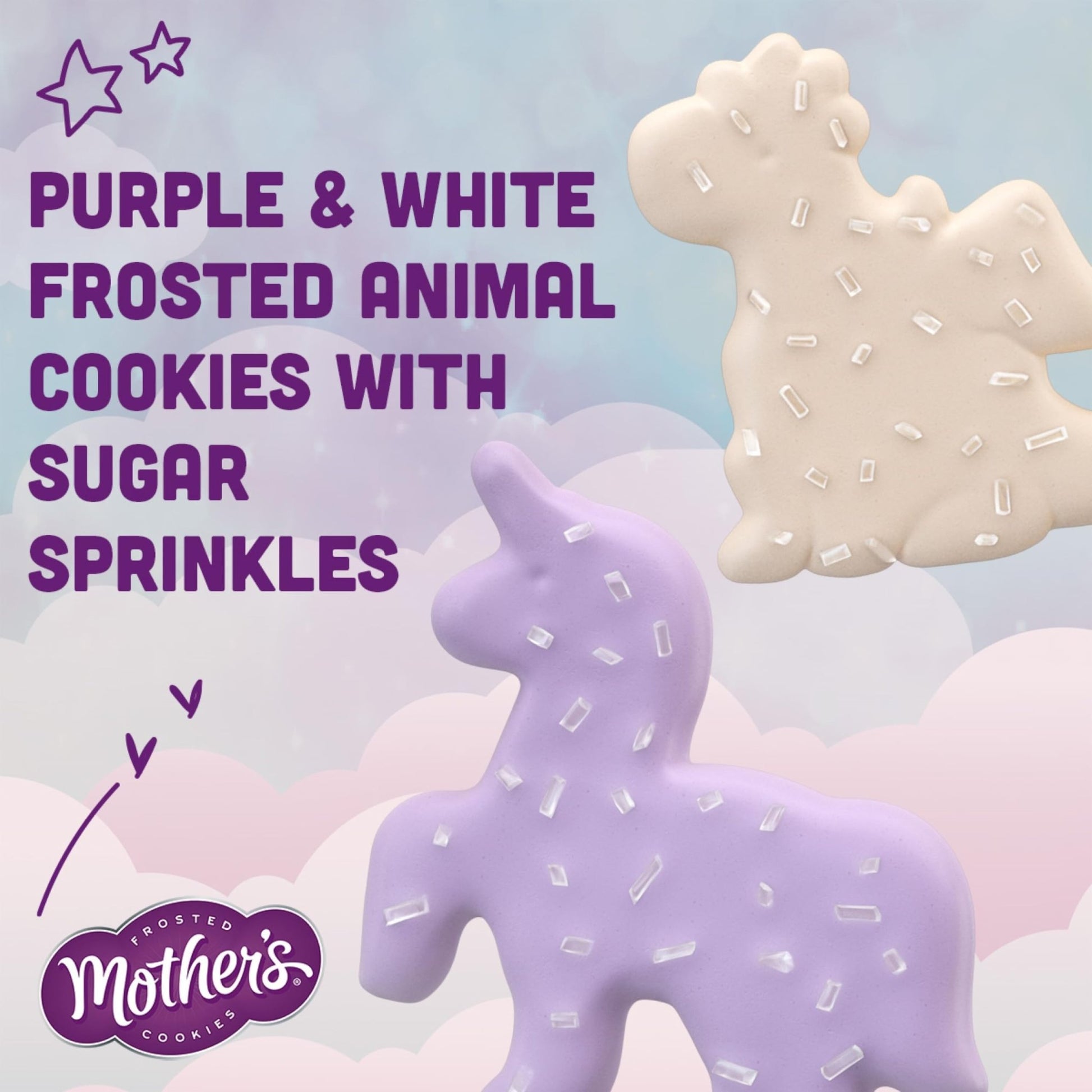 Mother's Sparkling Mythical Creatures Cookies, 1 oz Individual Bags, 12 Count - Fresh Hearth