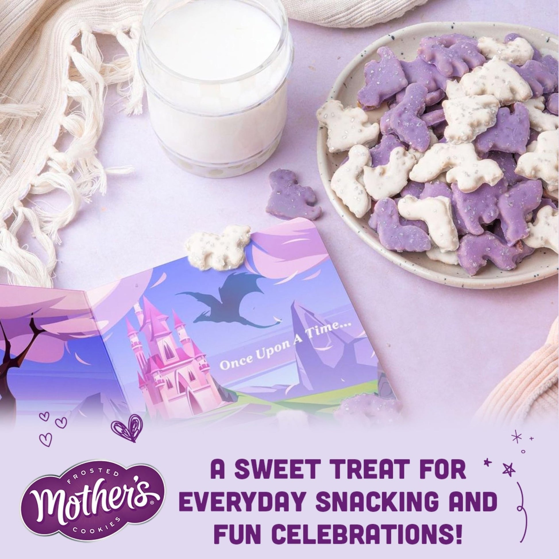 Mother's Sparkling Mythical Creatures Cookies, 1 oz Individual Bags, 12 Count - Fresh Hearth