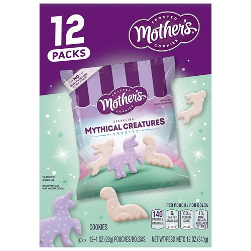 Mother's Sparkling Mythical Creatures Cookies, 1 oz Individual Bags, 12 Count - Fresh Hearth