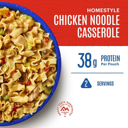 Mountain House Homestyle Chicken Noodle Casserole | Freeze Dried Backpacking & Camping Food | 2 Servings - Fresh Hearth