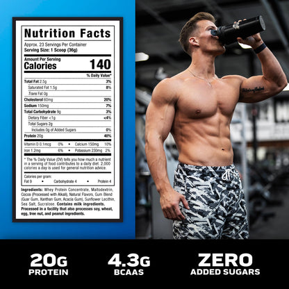 Muscletech Grass - Fed Whey Protein Powder (Triple Chocolate, 1.8LB) - Whey Protein Smoothie & Milk Shake Mix Supports Muscle Gain & Recovery - 20g of Whey Protein for Women & Men - Non - GMO, Gluten - Free - Fresh Hearth