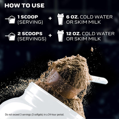 Muscletech Grass - Fed Whey Protein Powder (Triple Chocolate, 1.8LB) - Whey Protein Smoothie & Milk Shake Mix Supports Muscle Gain & Recovery - 20g of Whey Protein for Women & Men - Non - GMO, Gluten - Free - Fresh Hearth