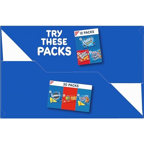 Nabisco Sweet Treats Cookie Variety Pack OREO, OREO Golden & CHIPS AHOY!, 30 Snack Packs (2 Cookies Per Pack) - Fresh Hearth