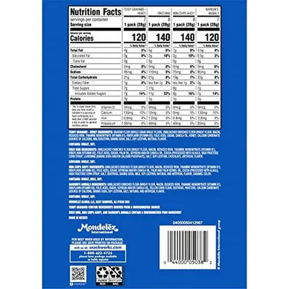 Nabisco Team Favorites Variety Pack, OREO Mini, CHIPS AHOY! Mini, Teddy Grahams Honey & Barnum's Animal Crackers, 30 Snack Packs - Fresh Hearth