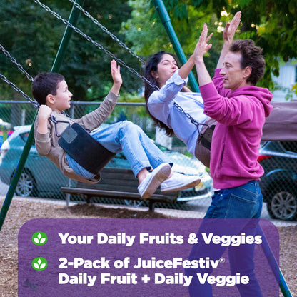 Natrol JuiceFestiv, The Ultimate Fruit and Veggie Super - Food to Support Balanced Nutrition and Overall Well - Being, Plus Antioxidants for Cellular Health, 60 Capsules (2 - Count), Up to a 30 Day Supply - Fresh Hearth