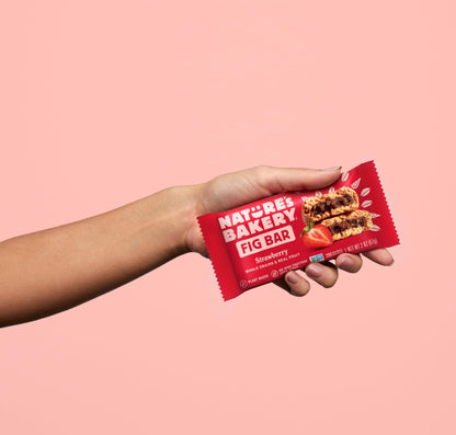 Nature's Bakery Whole Wheat Fig Bars, Real Fruit, Strawberry, 12 Twin packs - Fresh Hearth