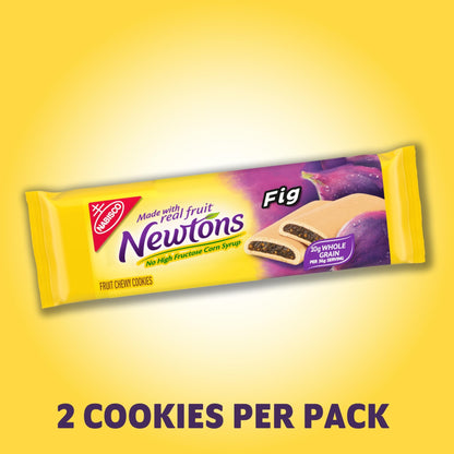 Newtons Fig Bars, Soft Fruit Chewy Cookies, 40 Snack Packs (2 Cookies Per Pack, 4 Boxes) - Fresh Hearth