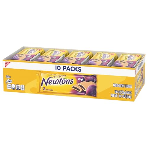 Newtons Fig Bars, Soft Fruit Chewy Cookies, 40 Snack Packs (2 Cookies Per Pack, 4 Boxes) - Fresh Hearth