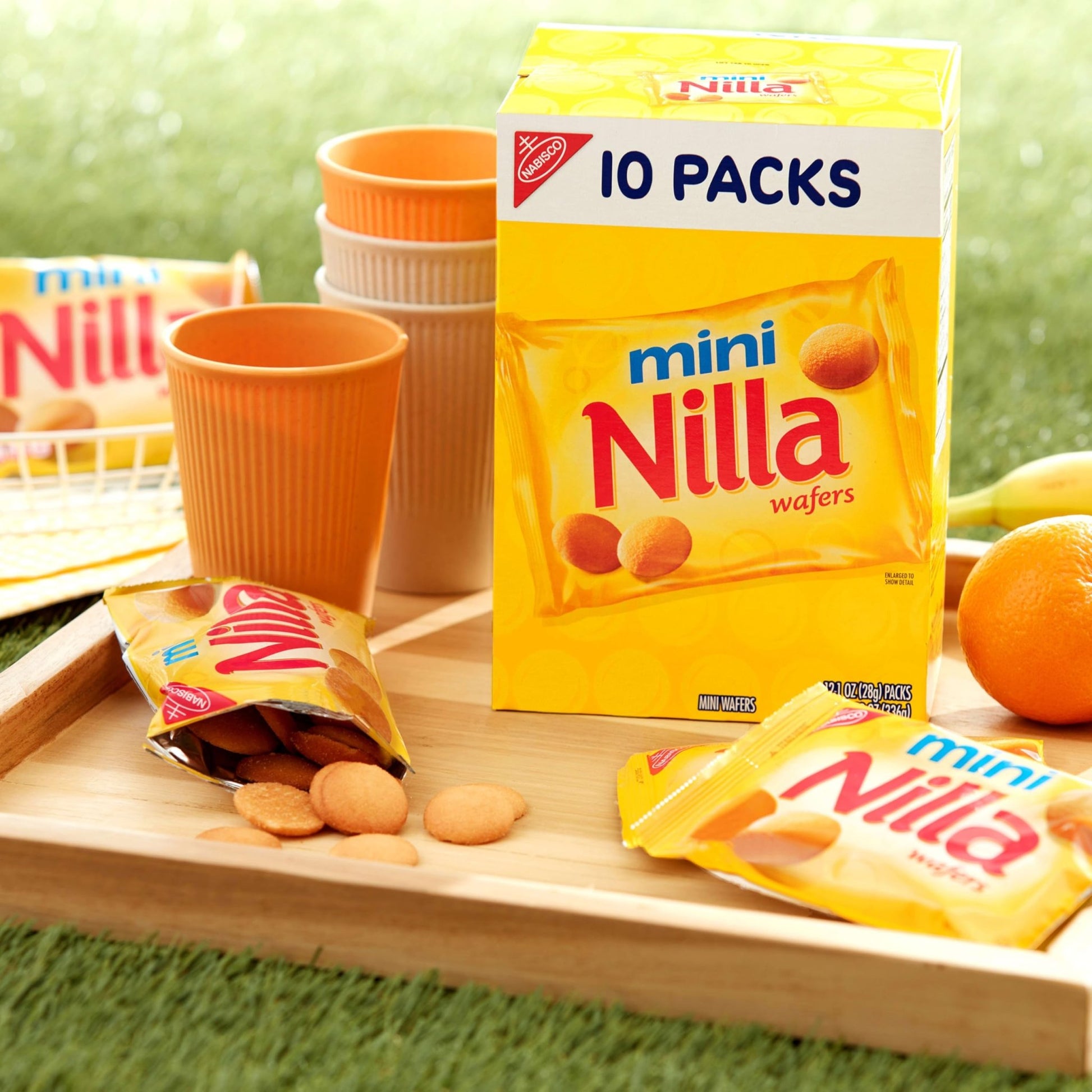 NILLA Wafers Mini Cookies, Vanilla Wafers, 10 Snack Packs - Fresh Hearth