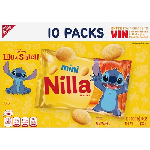 NILLA Wafers Mini Cookies, Vanilla Wafers, 10 Snack Packs - Fresh Hearth