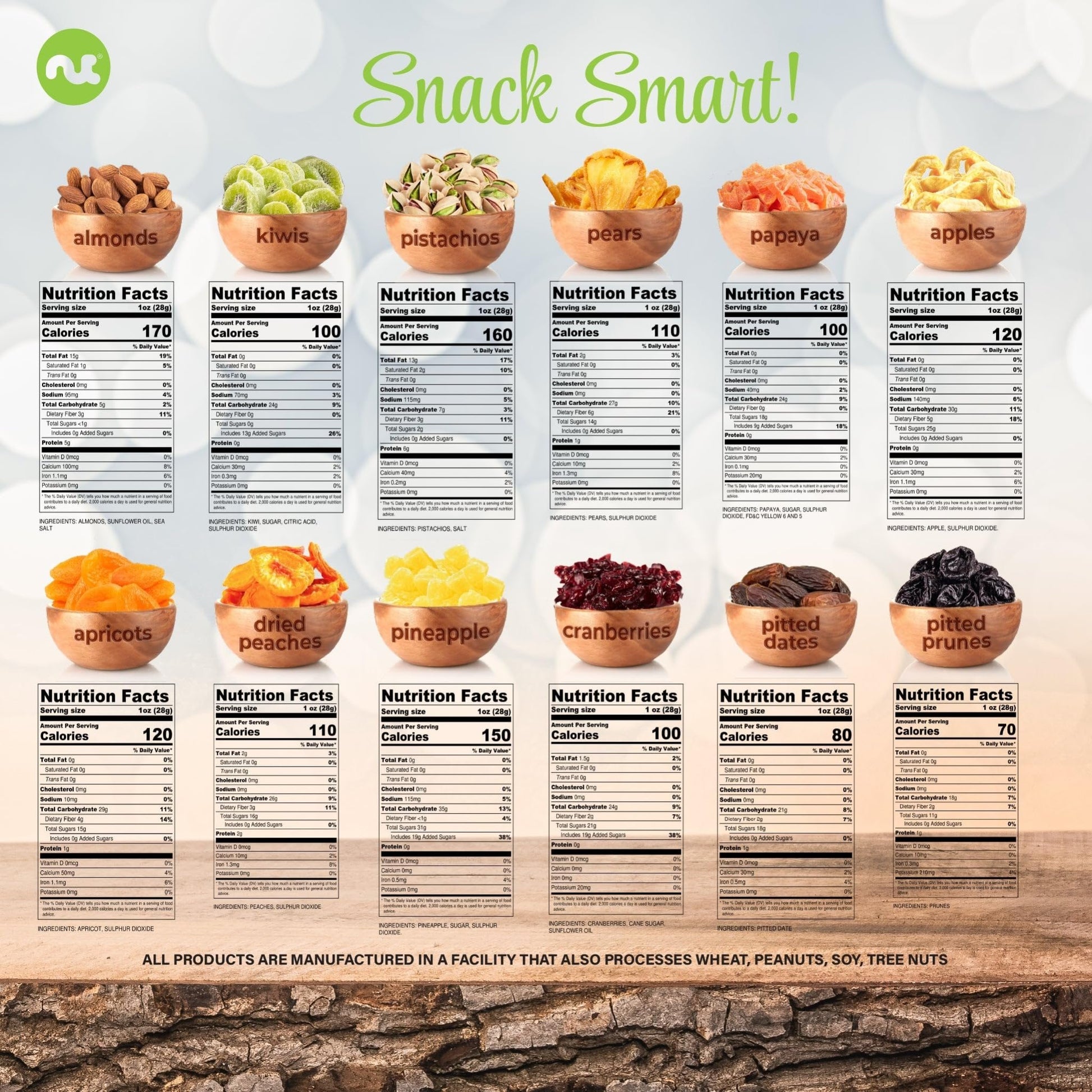 NUT CRAVINGS - Diwali Sweets Hamper Mid - Autumn Festival Dried Fruit & Mixed Nuts Gift Basket in White Gold Box (12 Assortments) Food Arrangement, Healthy Snack Care Package, Food Assortments - Fresh Hearth