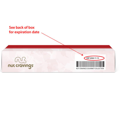 NUT CRAVINGS - Diwali Sweets Hamper Mid - Autumn Festival Mixed Nuts Gift Basket in Red Gold Box (7 Assortments, 1 LB) Food Arrangement, Healthy Snack Care Package, Food Assortments - Fresh Hearth