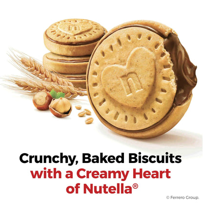 Nutella Biscuits, Hazelnut Spread With Cocoa, Sandwich Cookies, 20 - Count Bag (Pack of 3) - Fresh Hearth