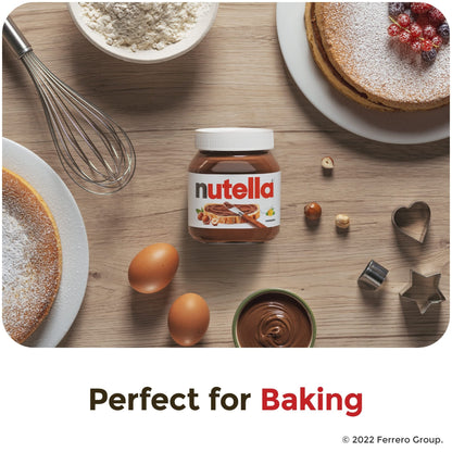 Nutella Hazelnut Spread with Cocoa for Breakfast, Bulk 120 Pack Mini Cups, 0.52 oz Each, Holiday Baking and Desserts - Fresh Hearth
