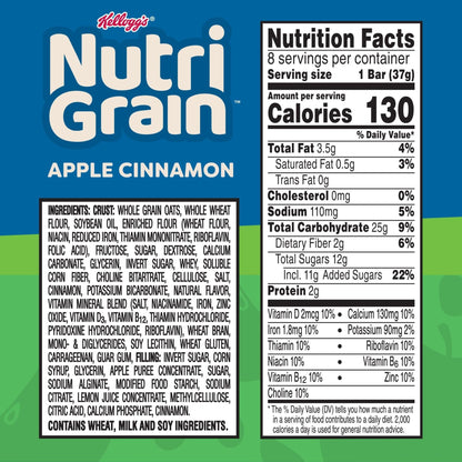 Nutri - Grain Soft Baked Breakfast Bars, Kids Snacks, Whole Grain, Variety Pack (4 Boxes, 32 Count) - Fresh Hearth