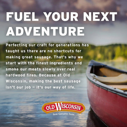 Old Wisconsin Beef Sausage Snack Sticks, Naturally Smoked, Ready to Eat, High Protein, Low Carb, Keto, Gluten Free, 26 Ounce Resealable Package - Fresh Hearth