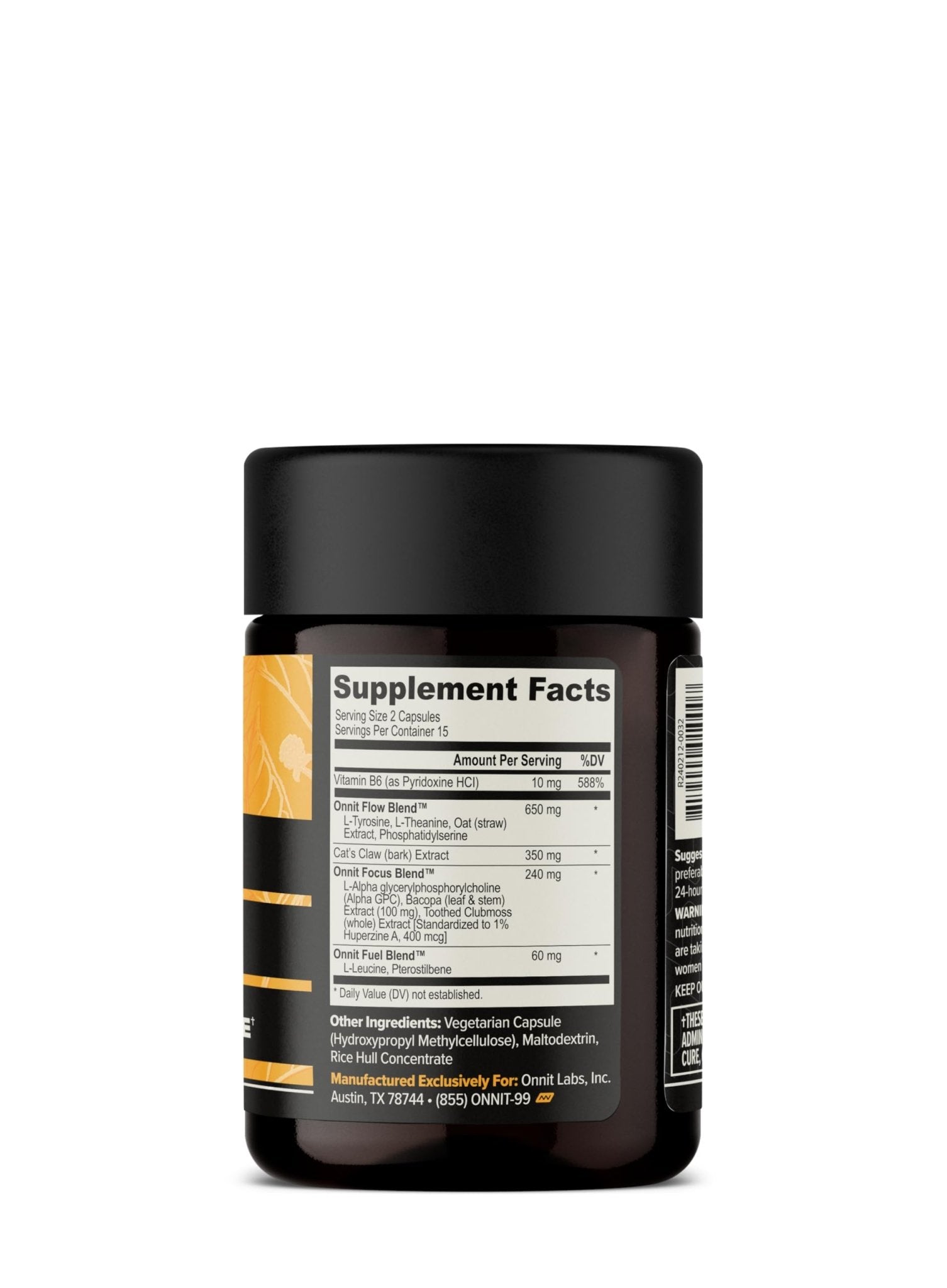 ONNIT Alpha Brain Nootropic Brain Supplement for Men & Women | Memory, Mental Clarity & Cognitive Improvement | Focus Capsules with L - Theanine, Vitamin B6 & Phosphatidylserine (30 Count) - Fresh Hearth