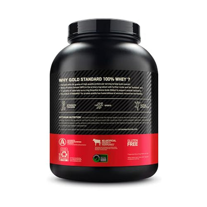 Optimum Nutrition Gold Standard 100% Whey Protein Powder, Double Rich Chocolate, 5 Pound (Packaging May Vary) - Fresh Hearth